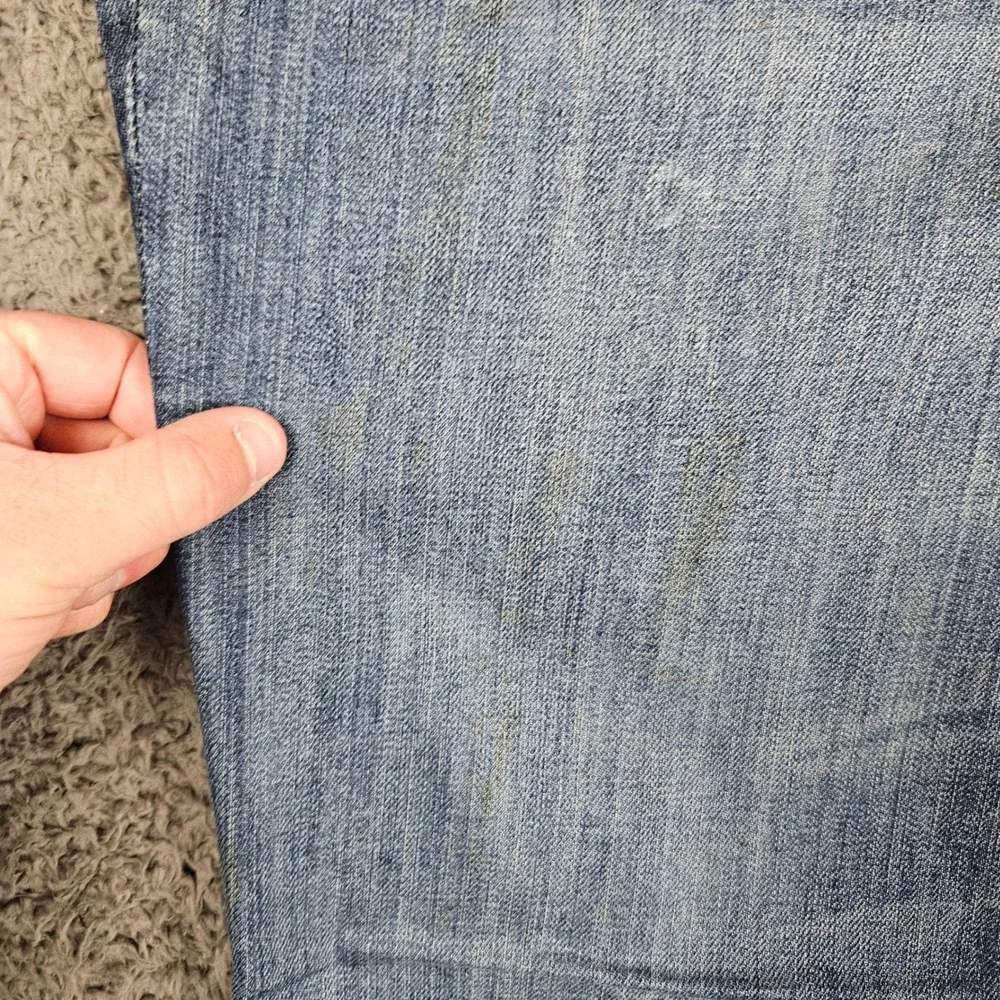 Seven7 Premium Mens Blue‎ Medium Wash Straight Leg Jeans Size 36x32 - Picture 2 of 10